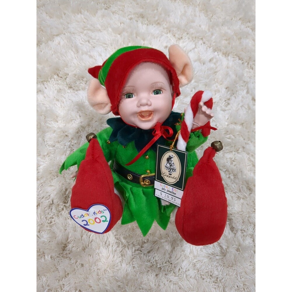 Geppeddo Elf Doll "Jolly Johnathon" Christmas NIB